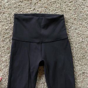 Black Lululemon Wunder Train High Rise Tight 28” Lululemon Leggings